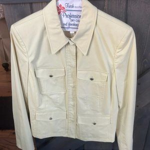 Calvin Klein light yellow jacket size 10